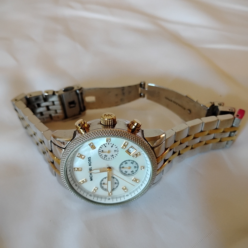 Michael Kors Two-Tone Chronograph Watch MK5057